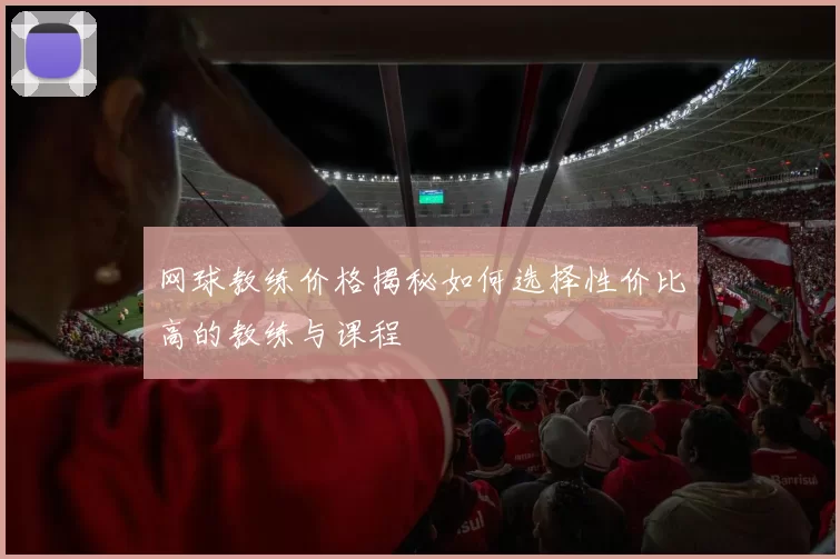 网球教练价格揭秘如何选择性价比高的教练与课程